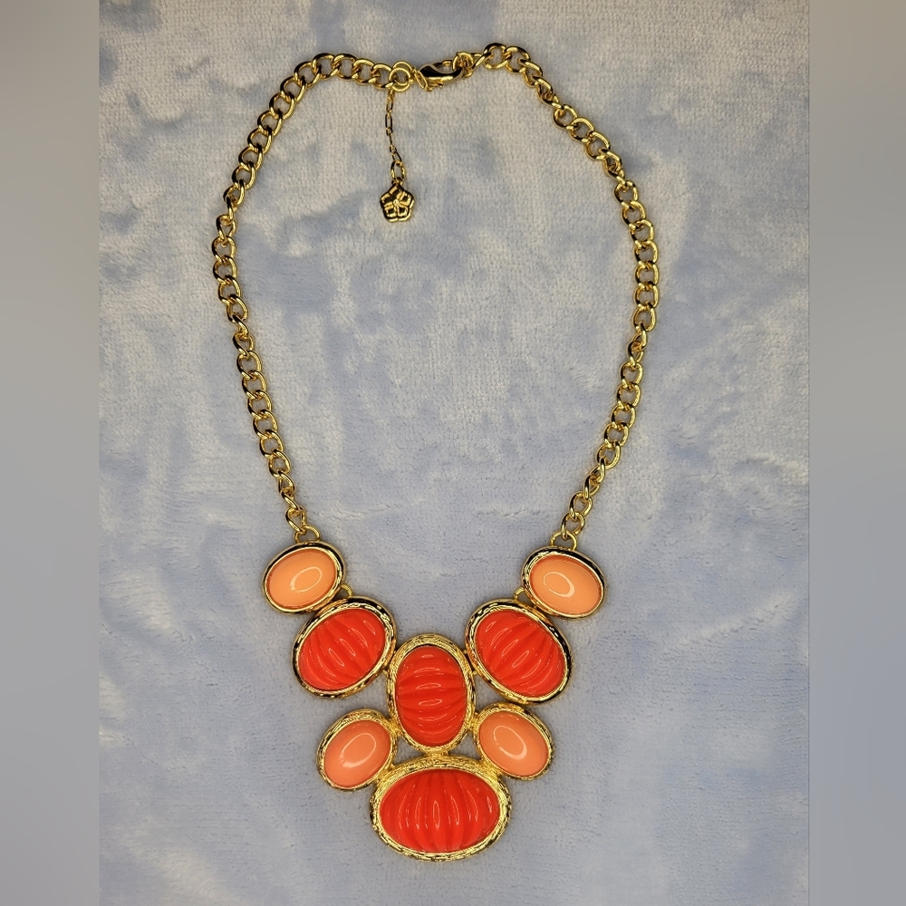 Trina Turk Oval Cabochon Frontal Necklace